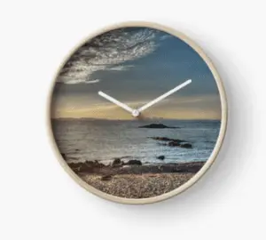 Islay, Gigha, Jura and Cara from Machrihanish - Clock