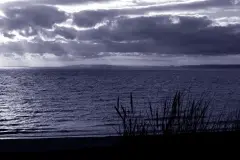 Suns rays over Carskiey Bay