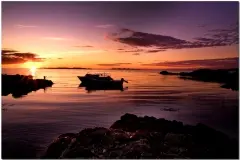 Small fishing boats at Machrihanish