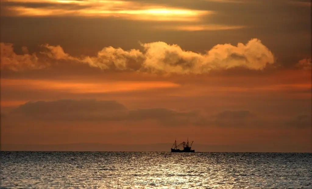 Early Morning Fishing Boat off Kintyre