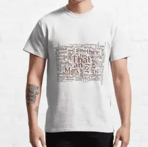 Burns inspired - A Man's a Man T-shirt